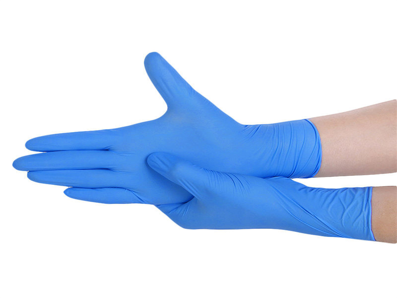 Wholesale Large size Blue Nitrile gloves powder free