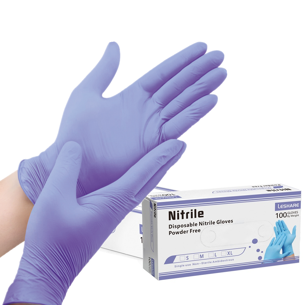 Purple Nitrile Gloves